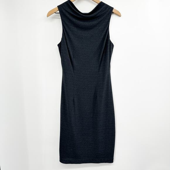Maria Bianca‎ Nero High Neck Square Back Sleeveless Dress in Gray Size Medium - Picture 1 of 8